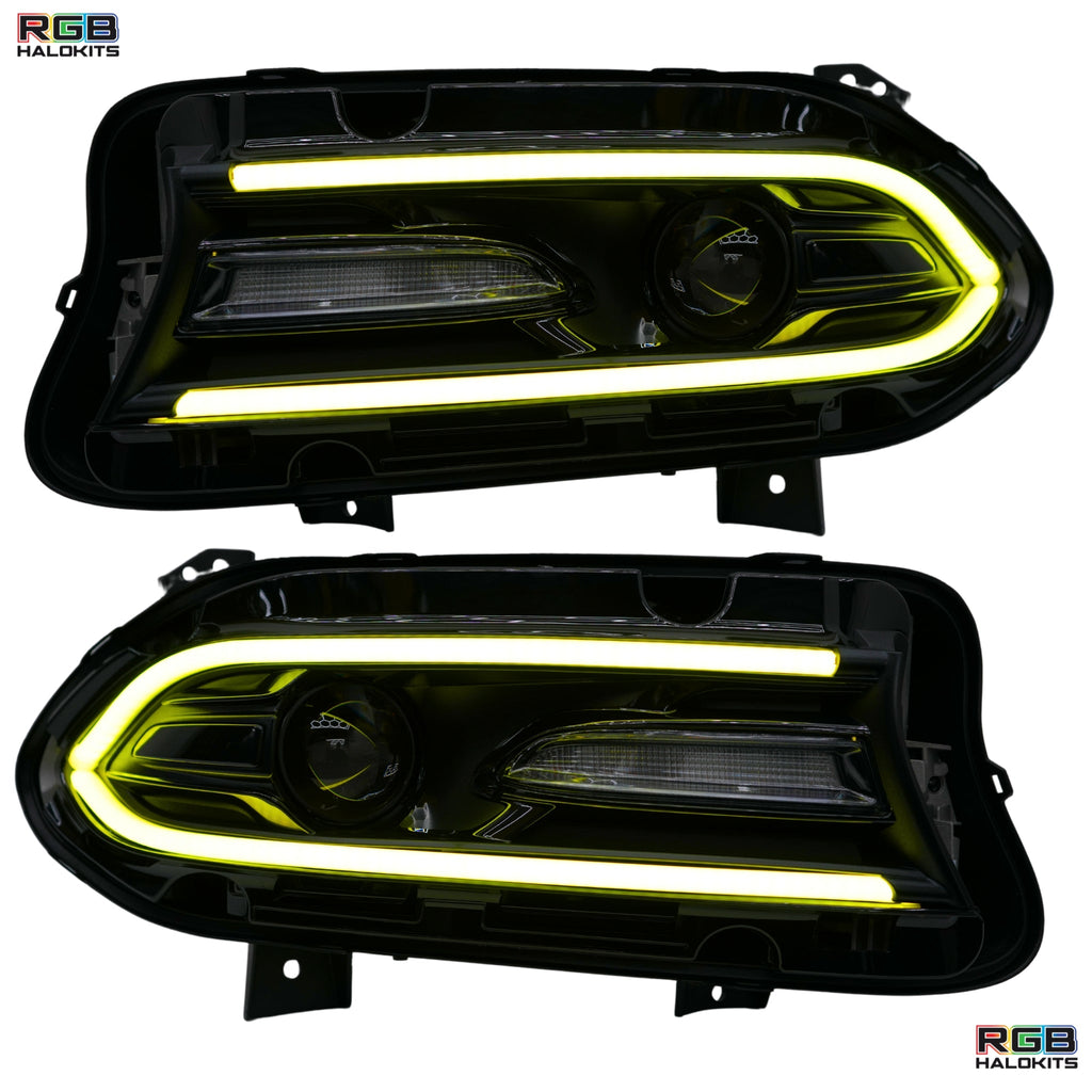 RGB Halo Kits Dodge Charger Flow Series DRL Boards 2.0 | Diffused LED (2015-2023)