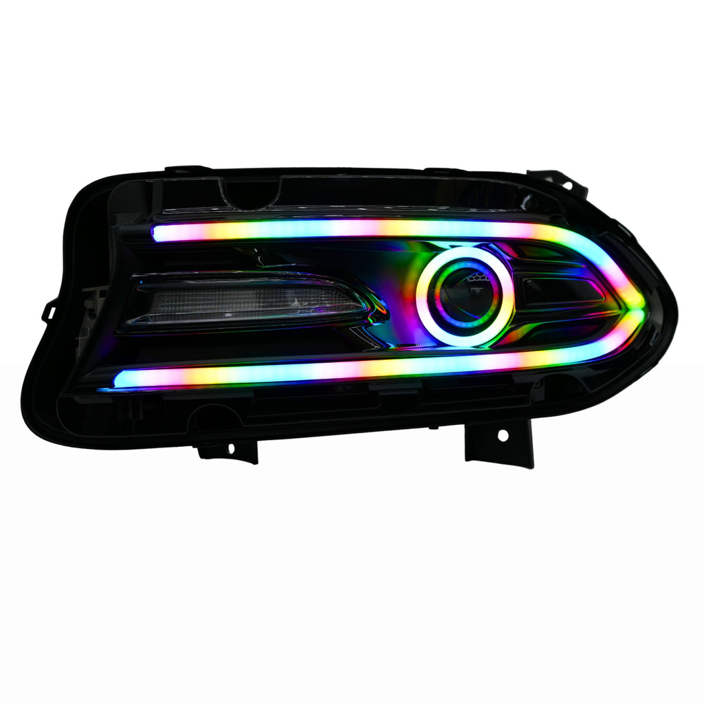 RGB Halo Kits E17 | B10 | B31 | A23 | A21 | P2 - BX12 Dodge Charger Flow Series DRL Boards 2.0 | Diffused LED (2015-2023)