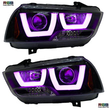 Load image into Gallery viewer, RGB Halo Kits Dodge Charger Flow Series DRL Boards (for 2011-2014 Spec-D Headlights)