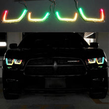 Load image into Gallery viewer, RGB Halo Kits Dodge Charger Flow Series DRL Boards (for 2011-2014 Spec-D Headlights)
