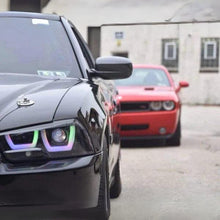 Load image into Gallery viewer, RGB Halo Kits Dodge Charger Flow Series DRL Boards (for 2011-2014 Spec-D Headlights)