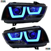 Load image into Gallery viewer, RGB Halo Kits Dodge Charger Flow Series DRL Boards (for 2011-2014 Spec-D Headlights)