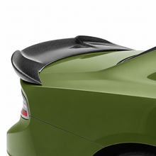 Load image into Gallery viewer, Gloss carbon fiber ducktail spoiler installed on 2015-2024 Dodge Charger