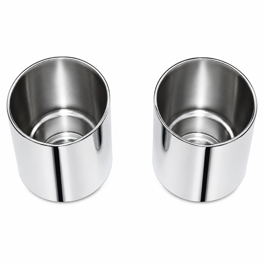 Polished stainless steel exhaust tip set for Dodge Charger 5.7L 6.2L 6.4L V8