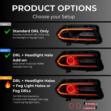 Load image into Gallery viewer, RGB Halo Kits Dodge Charger RGBWA DRL Boards (2015-2023)