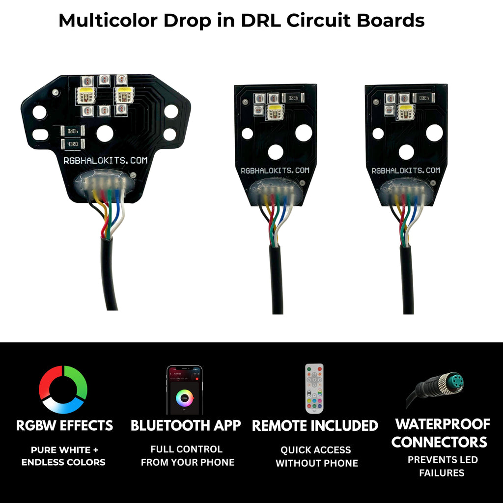 RGB Halo Kits Dodge Charger RGBWA DRL Boards (2015-2023)