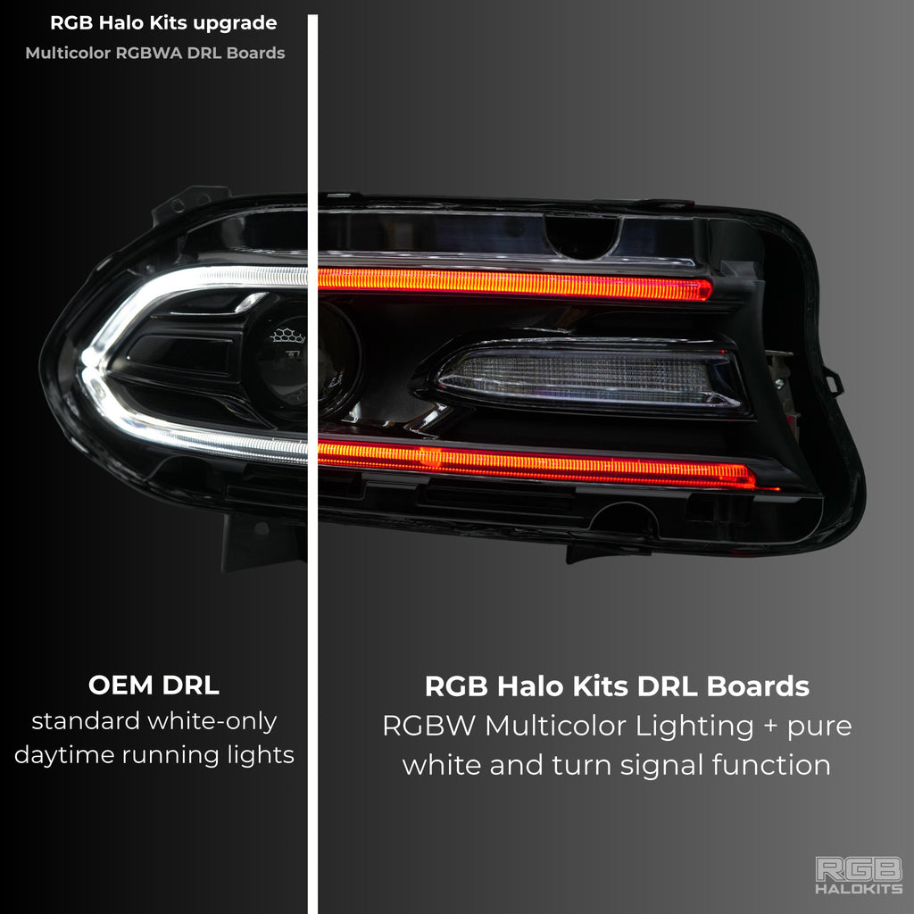 RGB Halo Kits Dodge Charger RGBWA DRL Boards (2015-2023)
