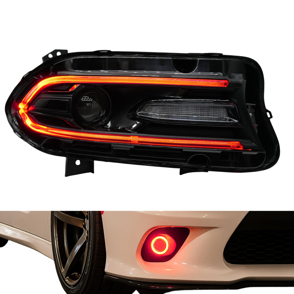 RGB Halo Kits E12 | C15 | A12 | P2 - BX4 Dodge Charger RGBWA DRL Boards (2015-2023)
