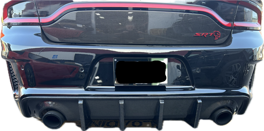 Dodge Charger Widebody Carbon Fiber Rear Diffuser-Diffusers-Black Ops Auto Works-Fiberglass-