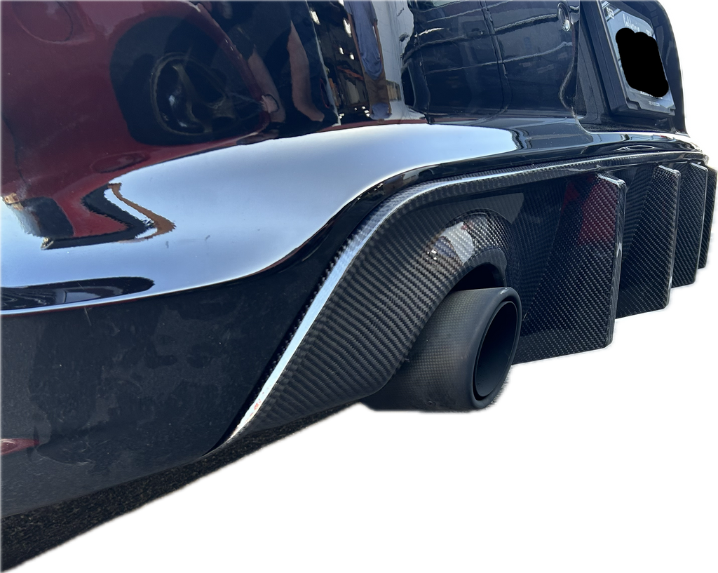 Dodge Charger Widebody Carbon Fiber Rear Diffuser-Diffusers-Black Ops Auto Works-Fiberglass-