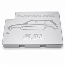 Load image into Gallery viewer, Billet aluminum fuse box cover for Dodge Durango SRT and Hellcat engine bay