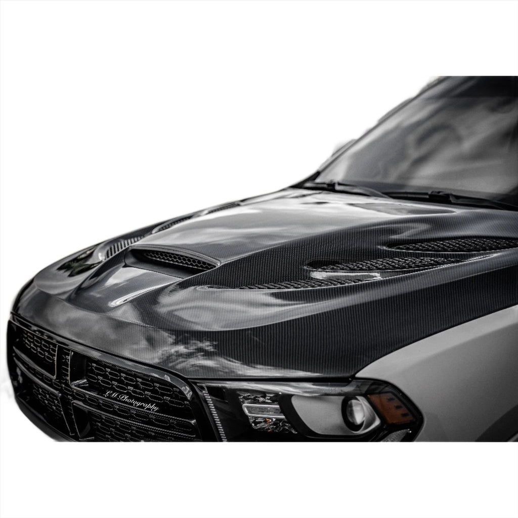 Dodge Durango Carbon Fiber Sniper Hood 2011-2023 - Black Ops Auto Works