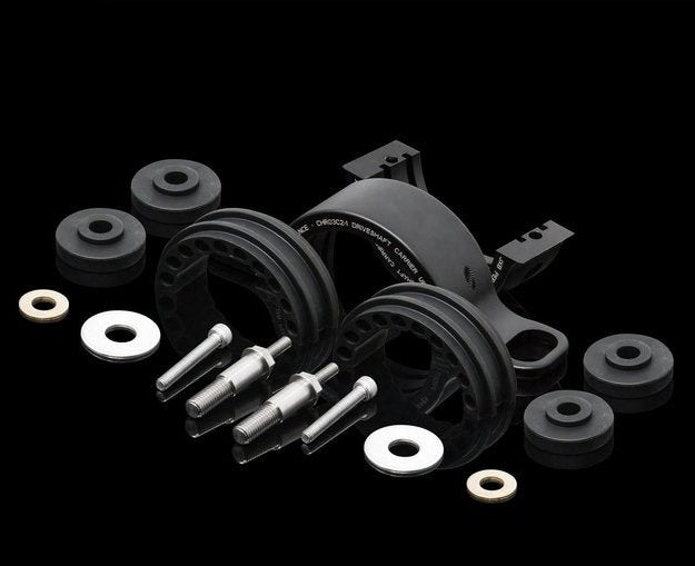 JXB Driveshaft Carrier Upgrade close-up with polyurethane bushings