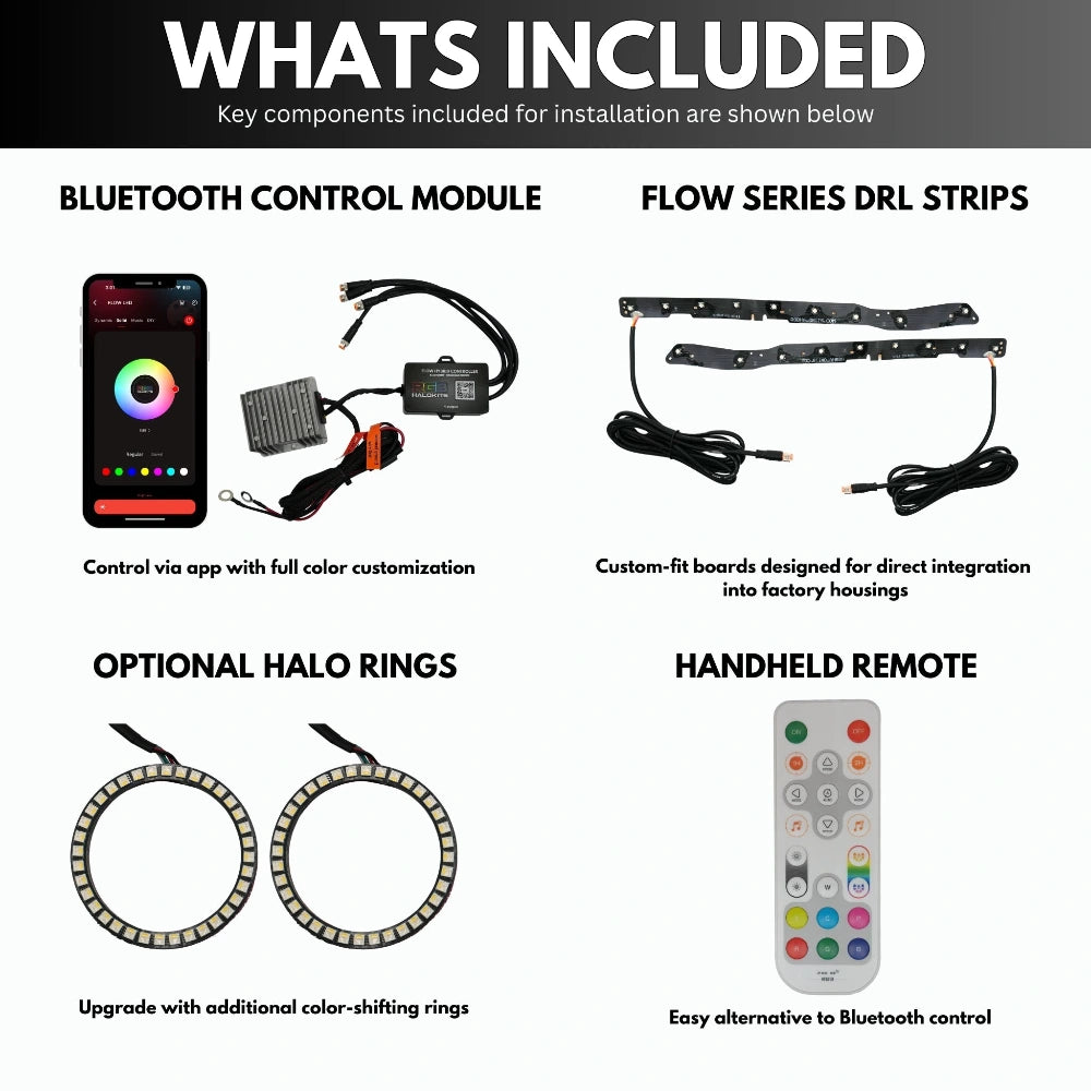 RGB Halo Kits Dodge Durango Multicolor DRL Boards (2014-2020)