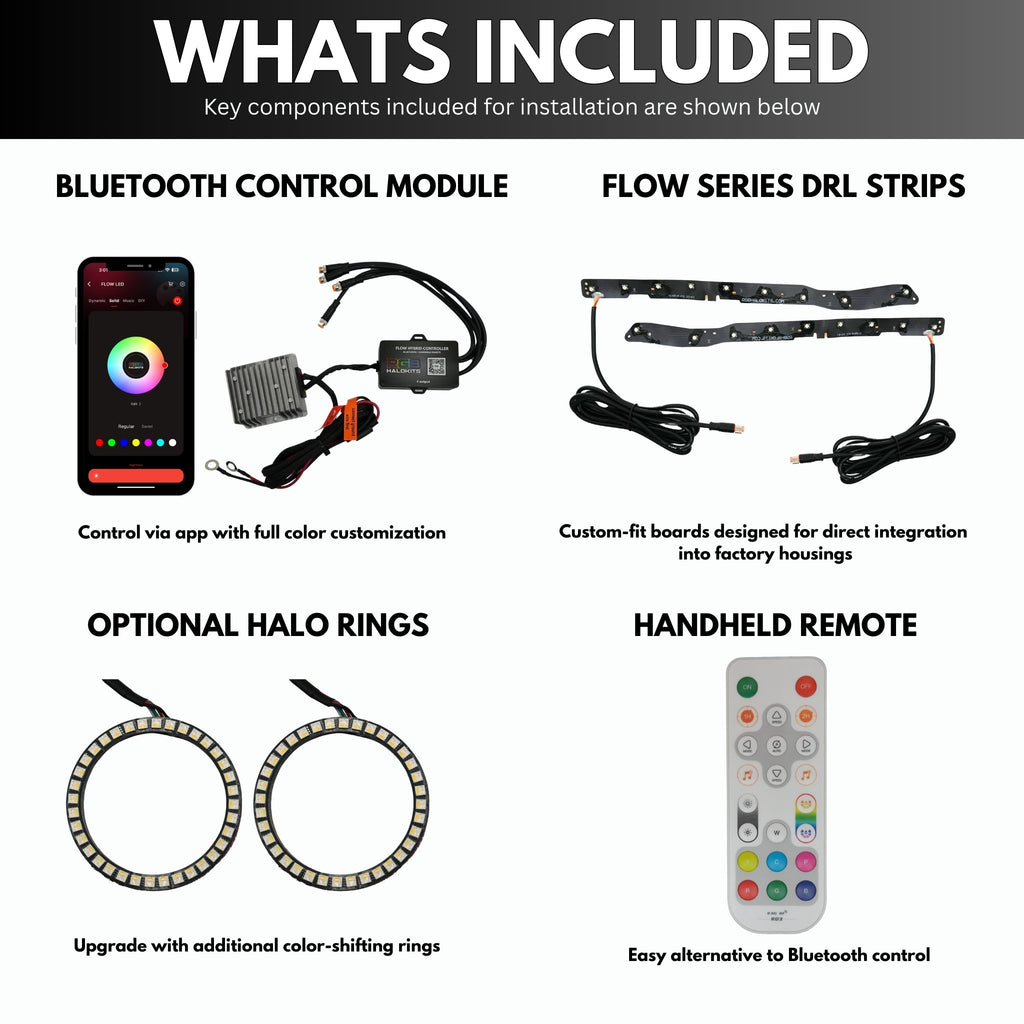 RGB Halo Kits Dodge Durango Multicolor DRL Boards (2014-2020)