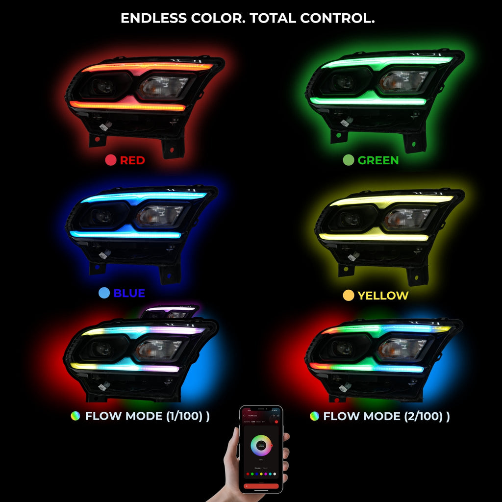 RGB Halo Kits Dodge Durango Multicolor Flow DRL Kit (2021-2026)