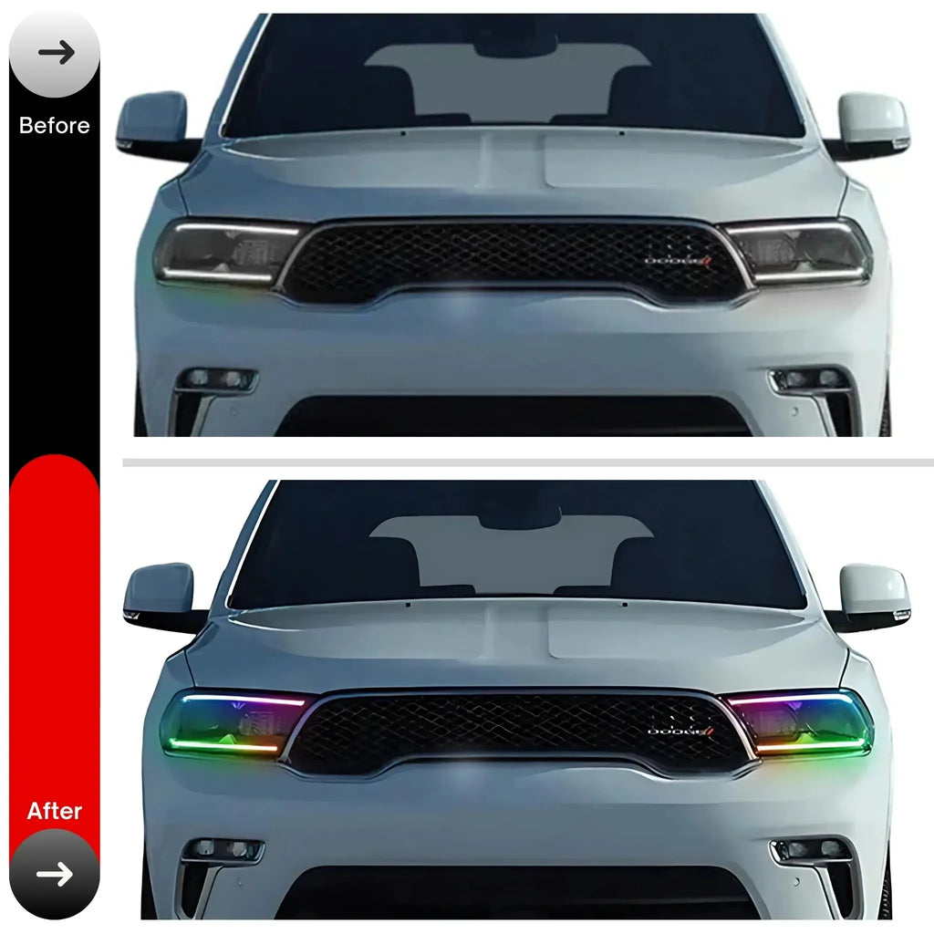 RGB Halo Kits Dodge Durango Multicolor Flow DRL Kit (2021-2026)