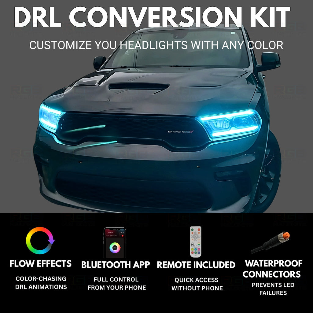 RGB Halo Kits Dodge Durango Multicolor Flow DRL Kit (2021-2026)