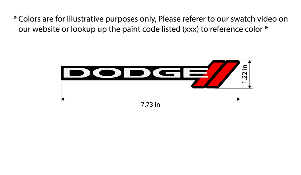 Custom Dodge grille badge with hidden bracket mount and no-drill installation