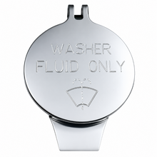 Load image into Gallery viewer, Billet aluminum washer fluid reservoir cap for Dodge Jeep Chrysler and Ram engine bays