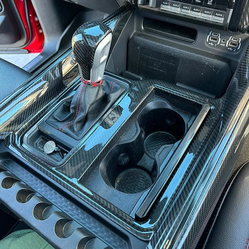 Dodge Ram TRX/RHO Carbon Fiber Center Console Trim Panel — Exotic Innovations product image 2