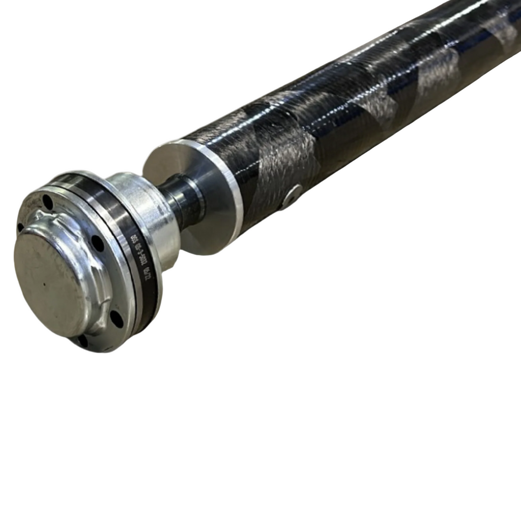 Drive Shaft Shop 610238 carbon fiber dual CV driveshaft installed on 2016 Mustang Shelby GT350