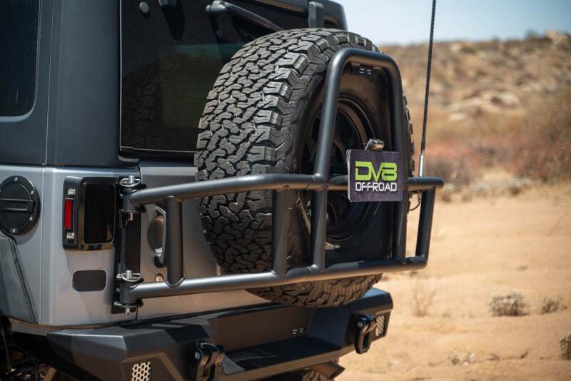 DV8 Offroad DV8 07-18 Jeep Wrangler JK Body Mounted Tire Carrier