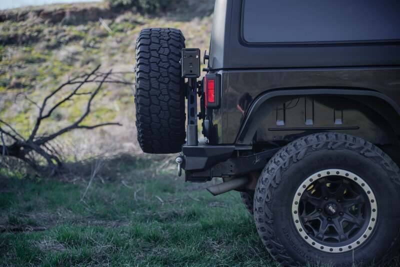 DV8 Offroad DV8 07-18 Jeep Wrangler (JK) Tire Carrier for MTO Bumper