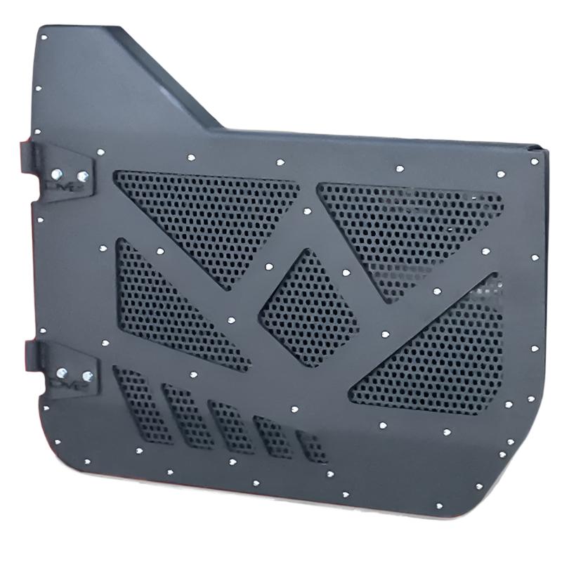 DV8 18-22 Jeep 4 Door JL/JT Aluminum Half Doors with Perforated Mesh Front-Doors-DV8 Offroad-756519637977-