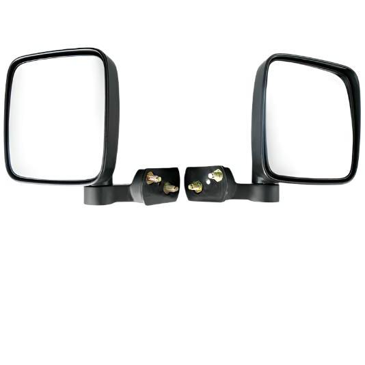 DV8 18-22 Jeep 4 Door JL/JT Aluminum Half Doors with Perforated Mesh Front-Doors-DV8 Offroad-756519637977-