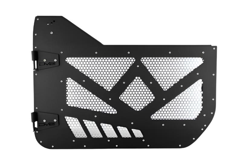 DV8 18-22 Jeep 4 Door JL/JT Aluminum Half Doors with Perforated Mesh Front-Doors-DV8 Offroad-756519637977-