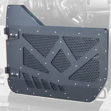 Load image into Gallery viewer, DV8 18-22 Jeep 4 Door JL/JT Aluminum Half Doors with Perforated Mesh Rear-Doors-DV8 Offroad-756519637984-