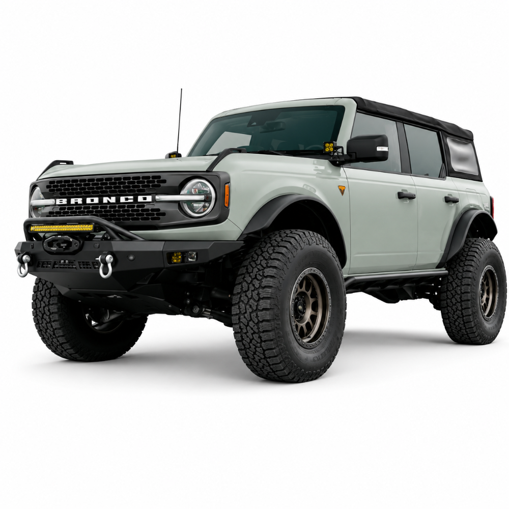 DV8 20-inch amber LED light bar with combo flood and spot beam
