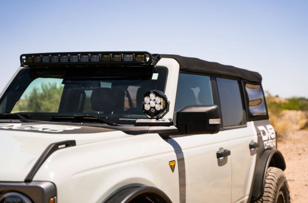 DV8 21-22 Ford Bronco A-Pillar Pod Light Mounts - Black Ops Auto Works