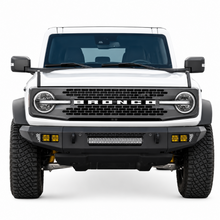 Load image into Gallery viewer, DV8 OE Plus front bumper retaining factory adaptive cruise control on a Ford Bronco