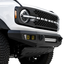 Load image into Gallery viewer, DV8 Bronco front bumper with four integrated LED pod light mounting locations