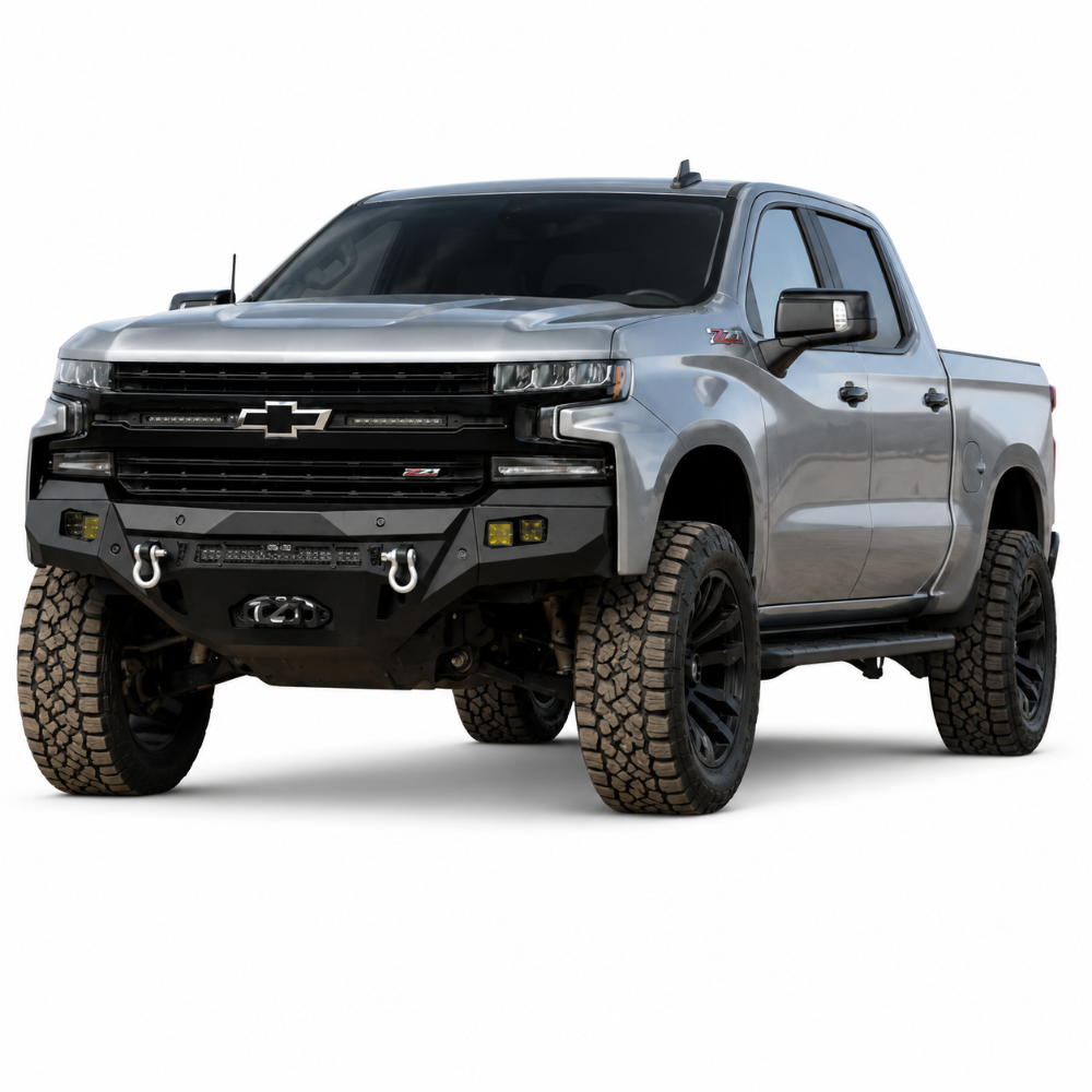 DV8 FBCS1-07 steel front bumper for Chevy Silverado 1500