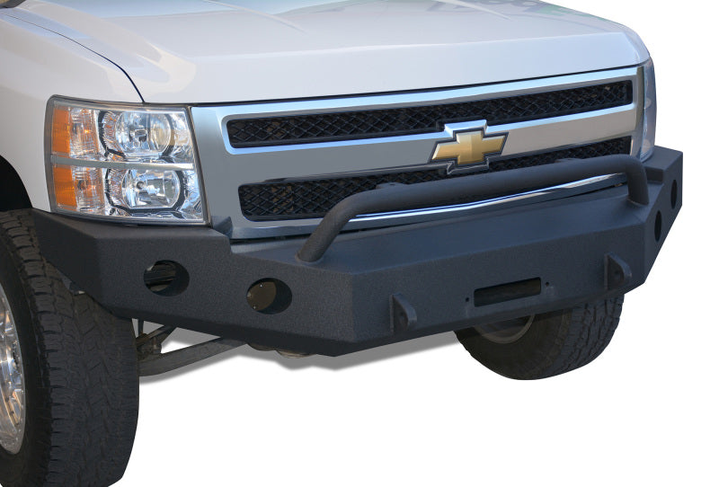 DV8 Offroad 07-13 Chevrolet Silverado 1500 Front Bumper - Black Powdercoat - Black Ops Auto Works