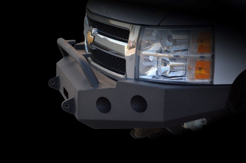 DV8 Offroad 07-13 Chevrolet Silverado 1500 Front Bumper - Black Powdercoat - Black Ops Auto Works