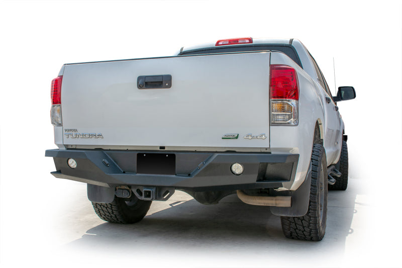 DV8 Offroad 07-13 Toyota Tundra Rear Bumper Winch Ready - Black Powdercoat - Black Ops Auto Works