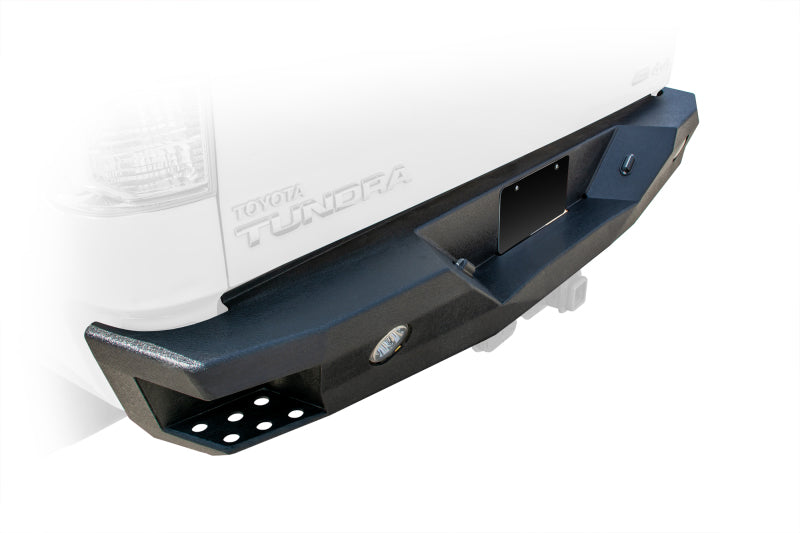 DV8 Offroad 07-13 Toyota Tundra Rear Bumper Winch Ready - Black Powdercoat - Black Ops Auto Works