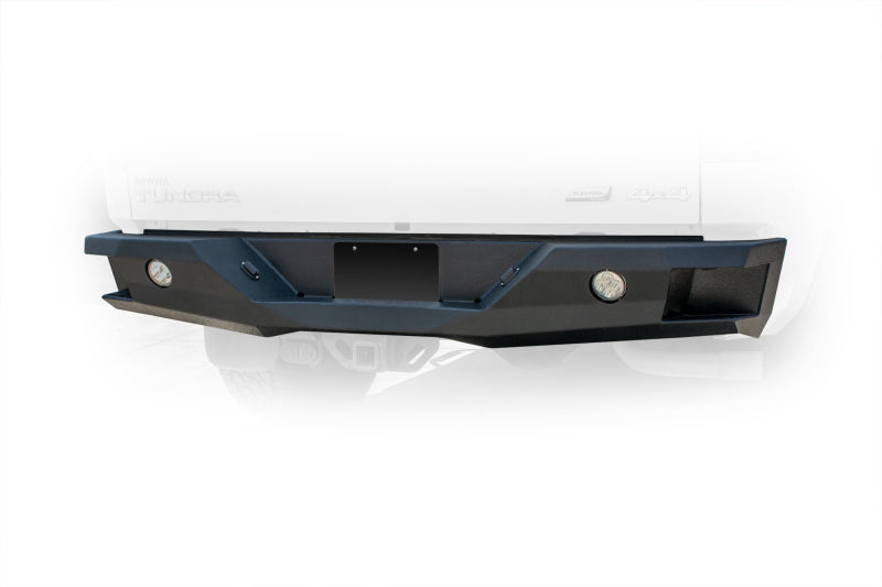 DV8 Offroad 07-13 Toyota Tundra Rear Bumper Winch Ready - Black Powdercoat - Black Ops Auto Works