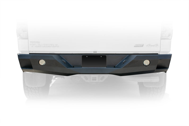DV8 Offroad 07-13 Toyota Tundra Rear Bumper Winch Ready - Black Powdercoat - Black Ops Auto Works