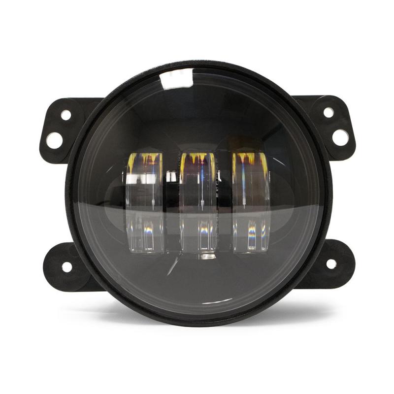 DV8 Offroad 07-18 Jeep Wrangler JK 4in 30W LED Replacement Fog Lights - Black Ops Auto Works