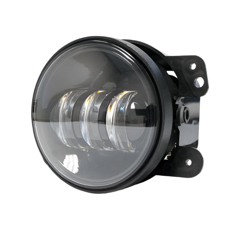 DV8 Offroad 07-18 Jeep Wrangler JK 4in 30W LED Replacement Fog Lights - Black Ops Auto Works