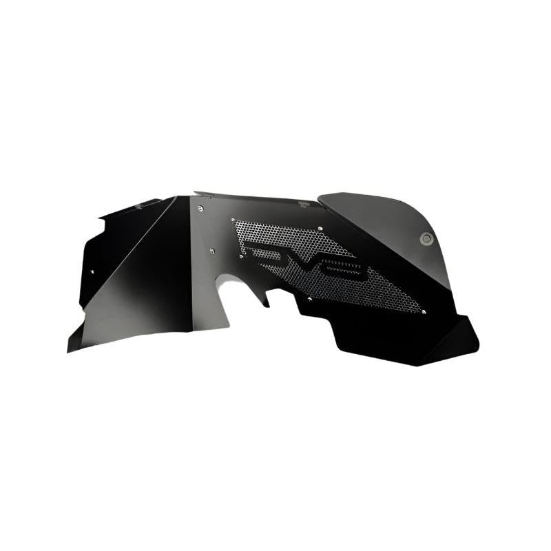 DV8 Offroad 07-18 Jeep Wrangler JK Front Aluminum Inner Fender - Black - Black Ops Auto Works