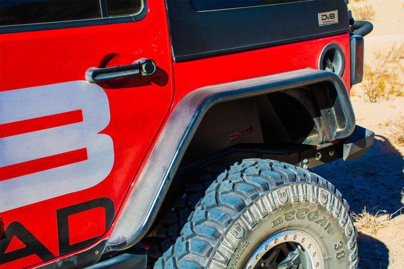 DV8 Offroad 07-18 Jeep Wrangler JK Front & Rear Flat Tube Fenders - Black Ops Auto Works