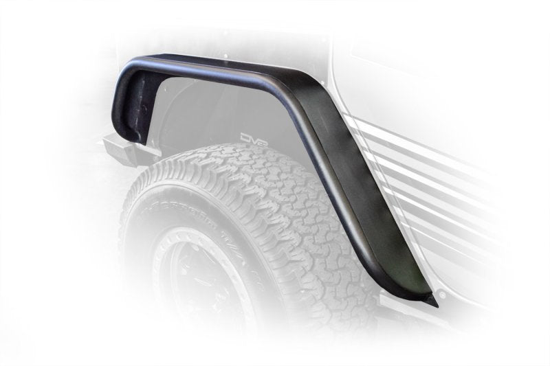 DV8 Offroad 07-18 Jeep Wrangler JK Front & Rear Flat Tube Fenders - Black Ops Auto Works