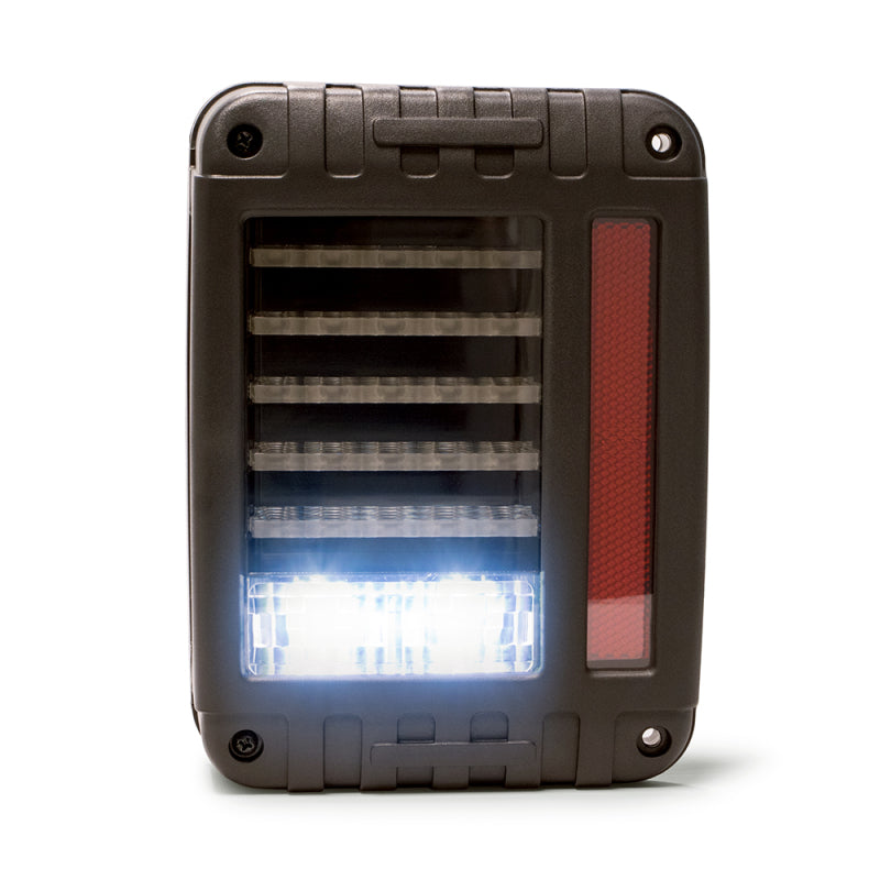 DV8 Offroad 07-18 Jeep Wrangler JK Horizontal LED Tail Light - Black Ops Auto Works