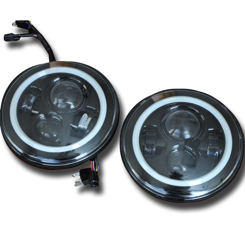 DV8 Offroad 07-18 Jeep Wrangler JK LED Projector Headlights - Black Ops Auto Works
